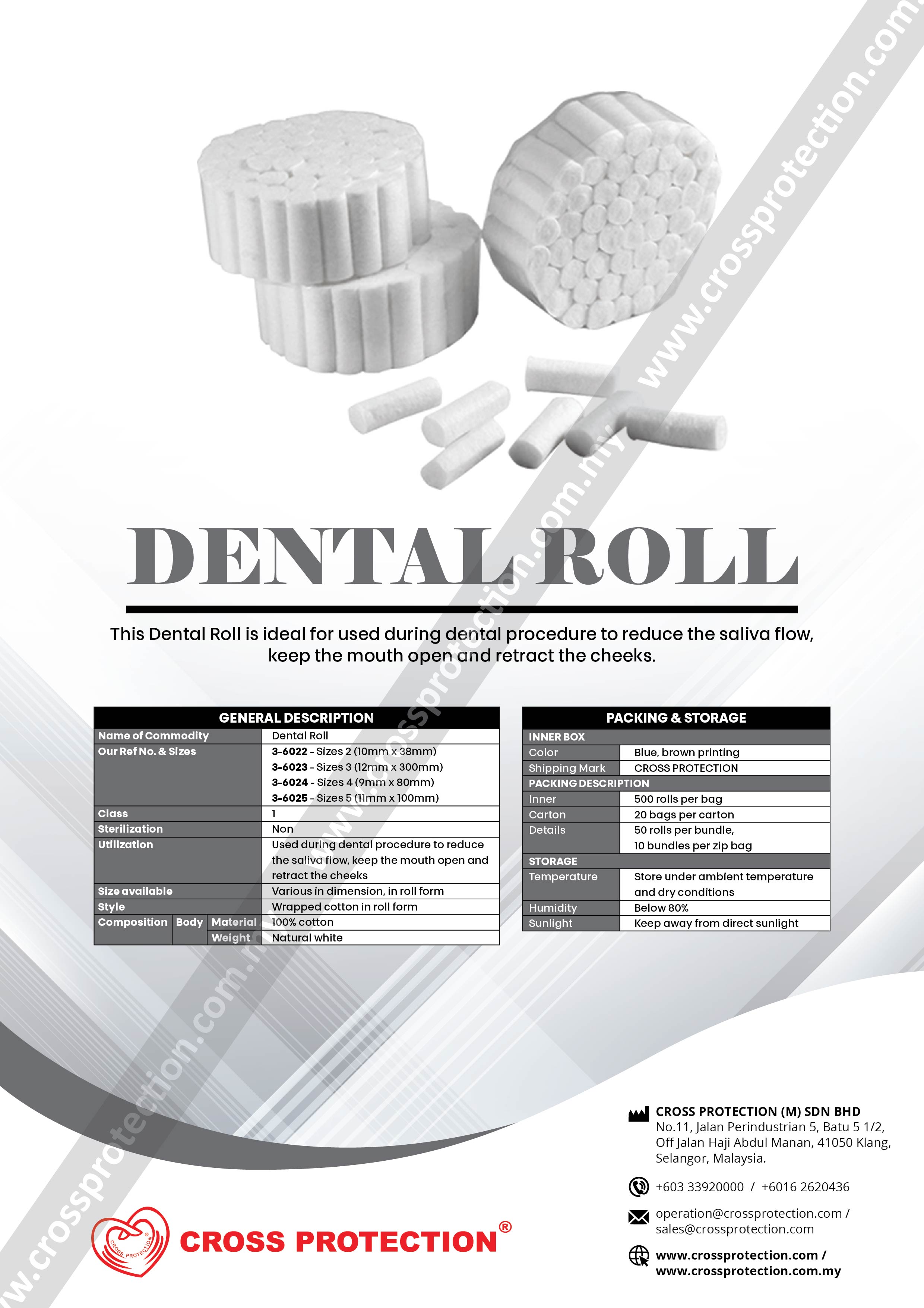 Dental Roll 10x38mm
